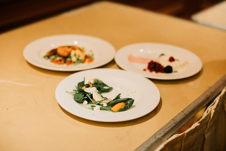 Plated competition dish